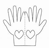 Hands Praying Printable Coloring Template Color Clipart Hand Print Body Card School Kids Cards Templates Crafts Prayer Bible Pages Cut sketch template