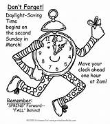 Daylight Savings Spring Time Coloring Reminder Forward Kids Pages Activities Puzzles Word Ahead Search Back Fall Printables Printables4kids Saving Printable sketch template