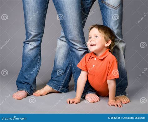jeans family stock photo image  expression parent