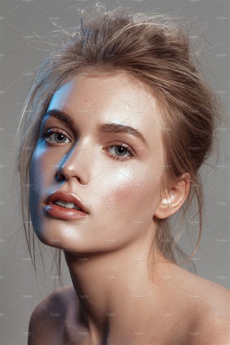 portrait of a girl with wet make up ~ beauty and fashion photos