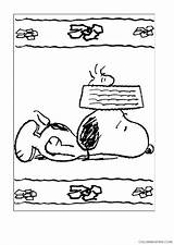 Snoopy Coloring Pages Coloring4free Printable Cartoons Sheet sketch template
