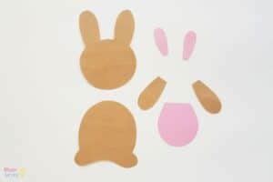 easy  adorable bunny bookmark craft  template mombrite