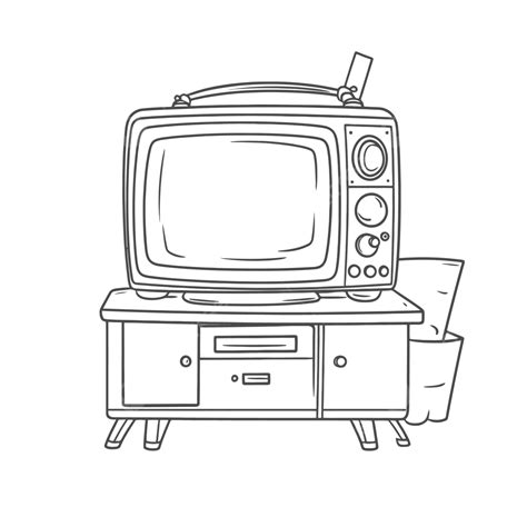 outline drawing   tv sketch vector wing drawing  tv