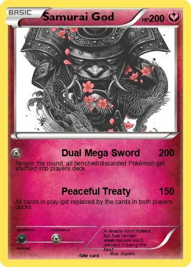 pokemon samurai god dual mega sword  pokemon card