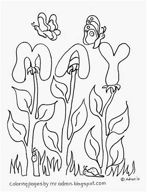 coloring pages  kids   adron  month    coloring page