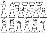 Ajedrez Scacchi Fichas Figuras Piezas Scacchiera Recortar Juegos Gioco Midisegni Maestra Parchis Chess Didacticos Classici Tableros sketch template