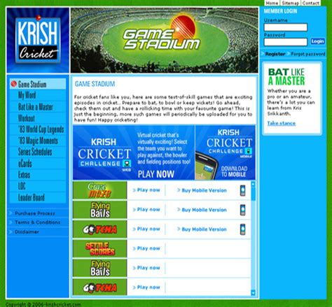 Krish Cricket Game Play Krish Cricket T20 Challenge Games