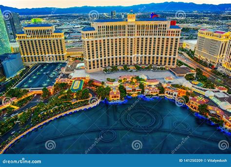 casino hotel  resort bellagio las vegas editorial stock image