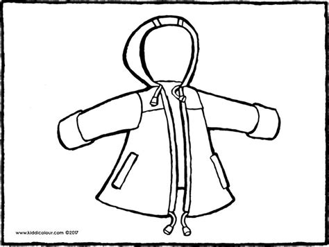 raincoat colouring page page drawing picture  cajas  joyas