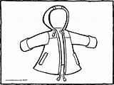 Raincoat 01k Draw Winter Getdrawings Kiddicolour sketch template