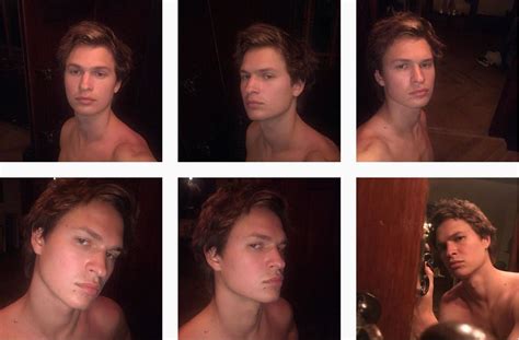 ansel elgort posts 17 topless selfies on instagram in the