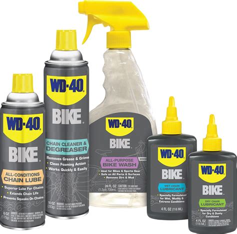 Wd 40 Bike All Conditions Lube Dry Lube Wet Lube Bike Wash Chain