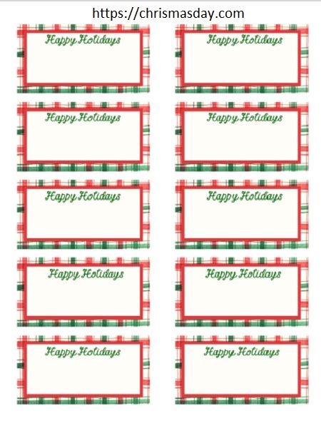 fillable  printable editable christmas gift tags printable templates