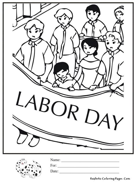 labor day coloring pages  kids realistic coloring pages