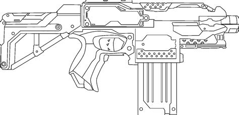 coloring pages guns blasters nerf coloring pages