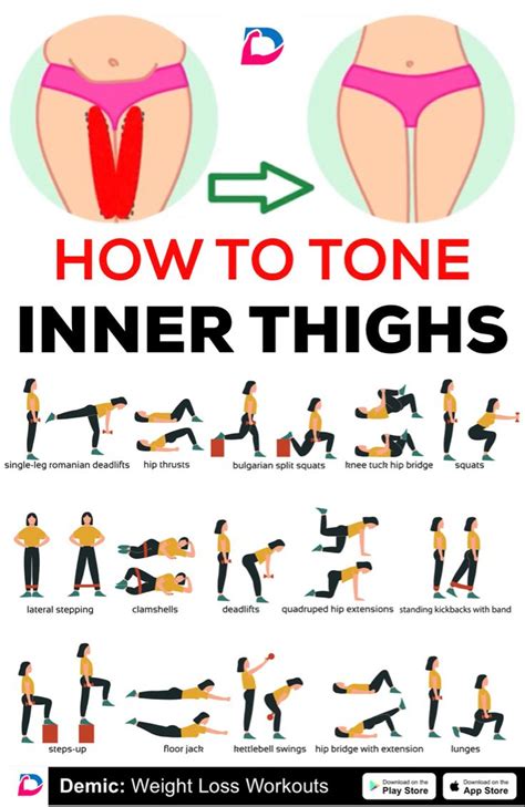 How To Tone Inner Thighs Tone Inner Thighs Workout Apps Body Squats