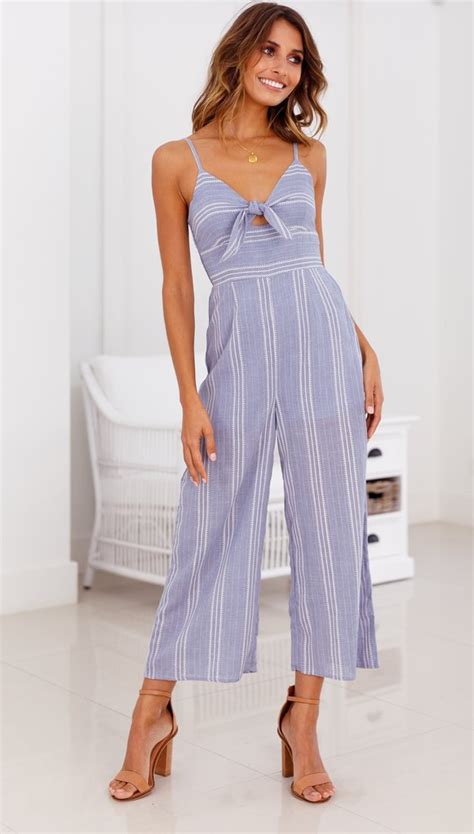 buy wide leg jumpsuits for women 2018 bow knot deep v