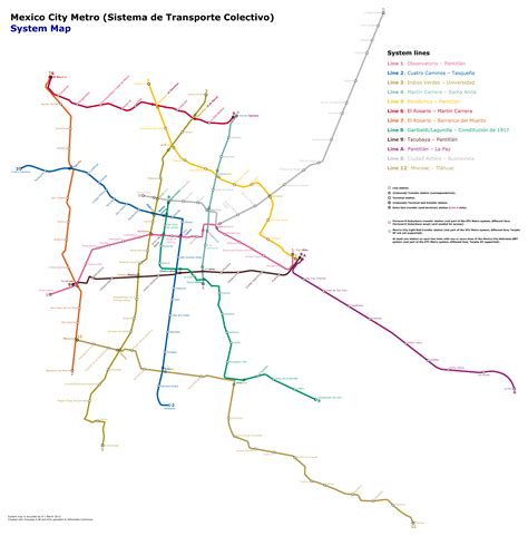 mexico metro map mexico city metro map toursmapscom printable  maps  mexico city