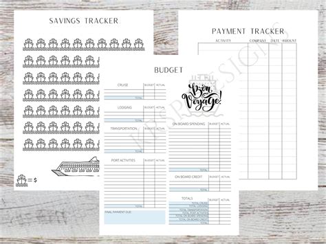cruise planner instant  vacation planner travel etsy