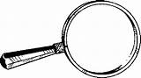 Magnifying Magnifier Getdrawings Cliparting Coloringpages101 sketch template