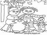 Pages Drawing Kids Colouring Iggle Piggle Coloring Printable Beginners Color Getdrawings sketch template