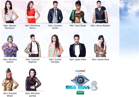 Hd Bigg Boss Season 8 Contestants Names Wallpaper Download Free 139509