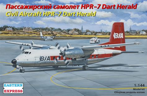 ee civil aircraft hpr  dart herald eastern express