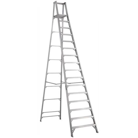 louisville ladder  ft aluminum platform step ladder   lbs