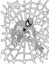 Printable Pages Coloring Spiderman Getcolorings sketch template