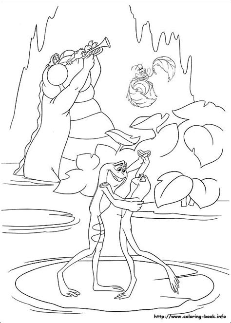 princess   frog coloring picture frog coloring pages