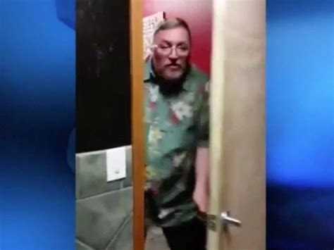 police man caught on camera walking in on woman in bathroom