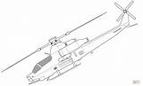 Viper 1z Hubschrauber sketch template