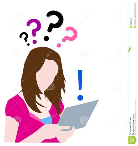 teen with questions searching on web stock vector illustration of questions engine 10135625