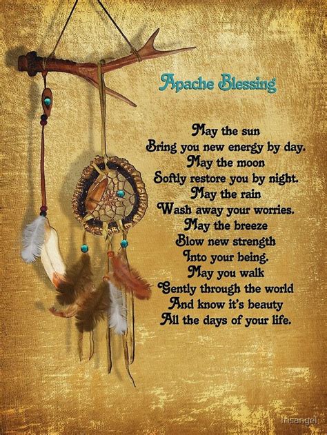 dreamcatcher apache blessing art print by irisangel