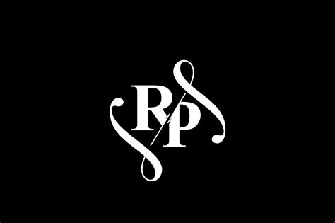 rp monogram logo design   vectorseller thehungryjpeg