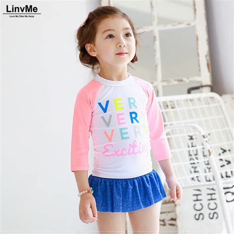 linvme 2018 girls cute swimsuit with skirt two piece separate swimsuits