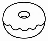 Donut Donuts Doughnut Easy Clipart Kolorowanka Kawaii Colouring Ausmalbilder Druku Dunkin Shopkins Beignet A4 Drawings Outline Campfire sketch template