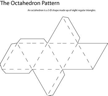 octahedron template printable