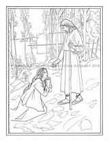 Magdalene sketch template