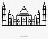 Mahal Taj Coloring Kindpng sketch template