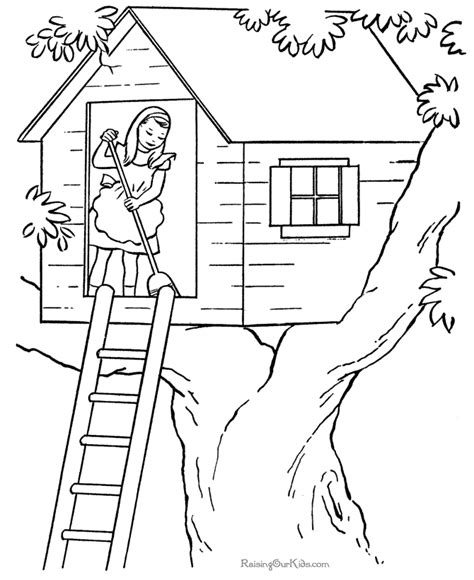 coloring pages  houses coloring home