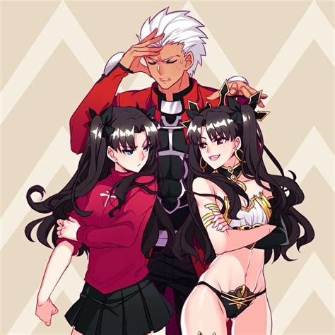 Rin And Ishtar Fate Stay Night Rin Fate Archer Fate Servants