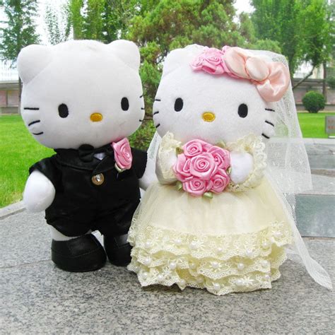 Hello Kitty Wedding Car Decoration Stuffed Plush T Good