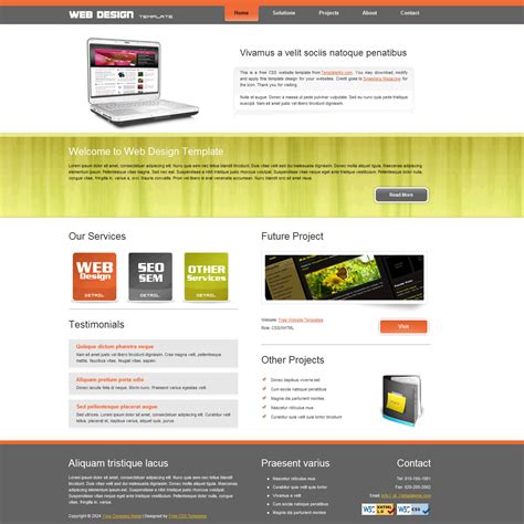 template  web design