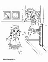 Elsa Coloring Pages Frozen Anna Printable Colouring Together Playing Big Sister Disney Color Sisters Templates Az Popular Movie Kids Template sketch template