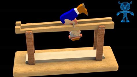 balancing barrister wooden toy  model youtube