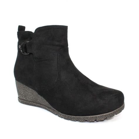 Candi Wedge Ankle Boot Wedge Ankle Boots Black Wedge Boots Boots