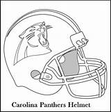 Coloring Panthers Pages Carolina Football Helmet Printable Getcolorings Sports Drawing Logo sketch template