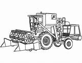 Digger Coloring Drawing Awesome Pages Drawings Online Tractor Color sketch template