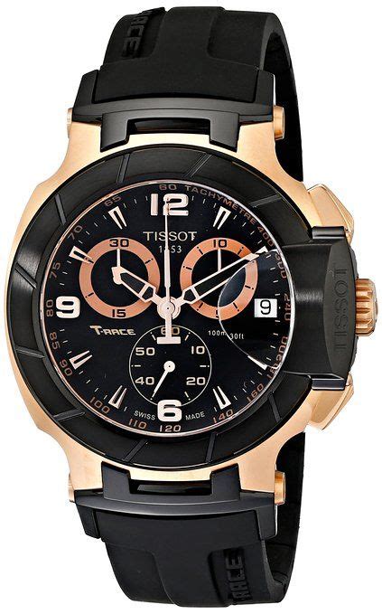 tissot t race rose gold men s 45mm chronograph automatic watch t0484172705706 reloj militar